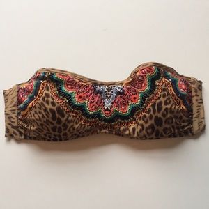 PILYQ strapless swim top - beautiful beading!